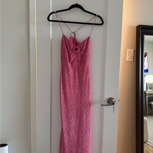 Zara Skinny Strap Pink Dress